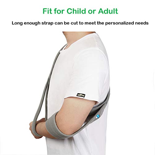 Arm Sling for Broken or Fractured Bones, Adjustable Shoulder Immobilizer A394