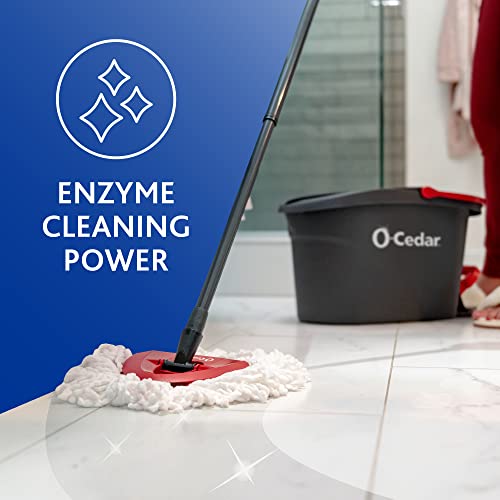 Microfiber Spin Mop & Bucket Floor Cleaning System with Hard Floor Cleaner B1173