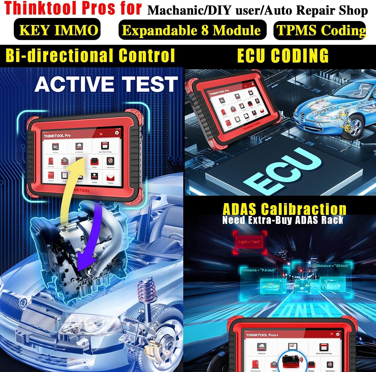 Bi-Directional Full Systems Diagnostic Scan Tool with 31+ Reset Functions O569806
