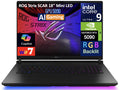 ASUS ROG Strix SCAR AI Gaming Laptop 18in 240Hz Mini LED WQXGA Display (Intel Ultra 9- 275HX, NVIDIA GeForce RTX 5090 24GB, 64GB DDR5, 2x8TB PCIe SSD (16TB), RGB KB, 2 Thunderbolt 5, Win 11 Pro)