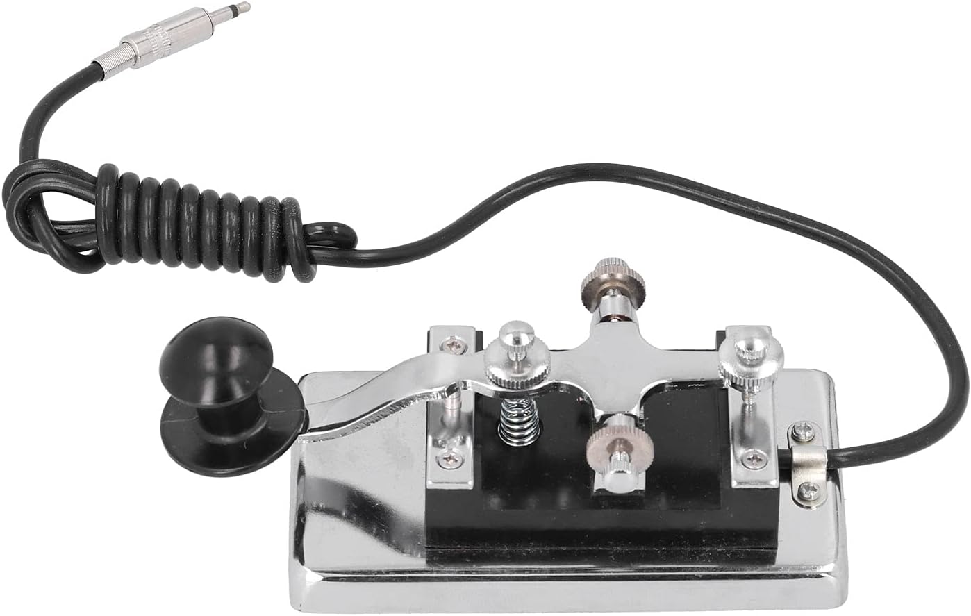 CW Telegraph Key Stainless Steel for Shortwave Radio Y88166