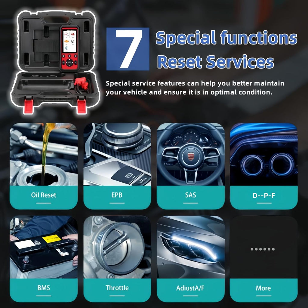 OBD2 Scanner All System Diagnostic Tool with 7 Reset Services S49138