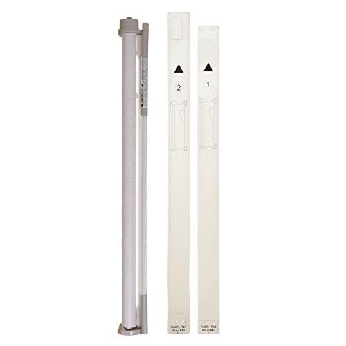 Retractable Mesh Baby Gate for Doorways and Stairs, 33" Tall, 55" Wide, White O994251