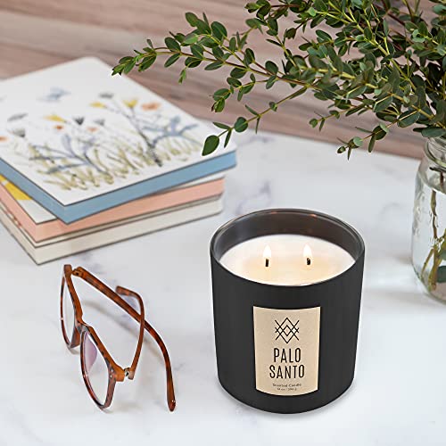 Matte Scented Candle - Oud and Tobacco - 14-Ounce Soy-Blend Wax Jar Candle S5478
