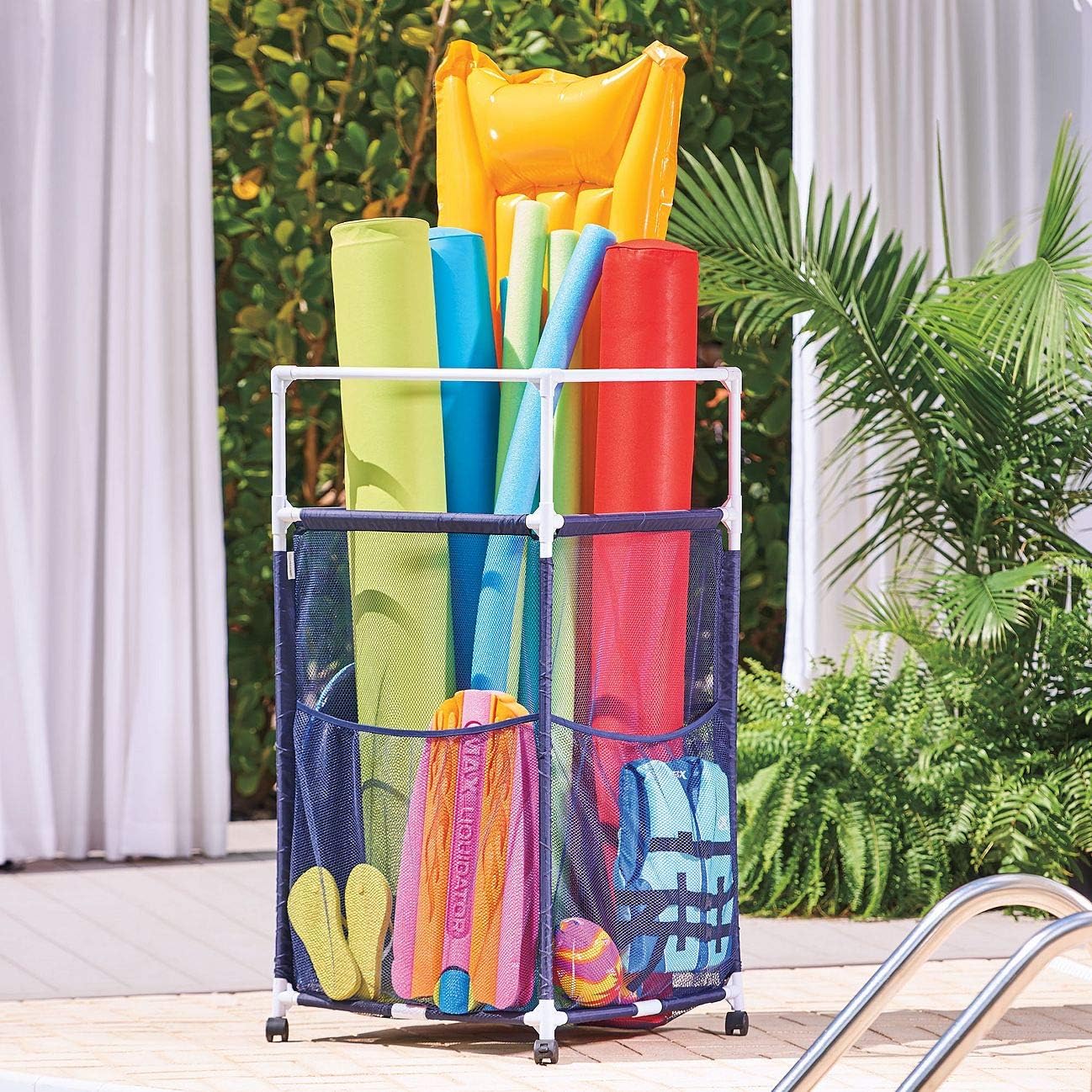 Pool Noodle Organizer Storage Cart I14014
