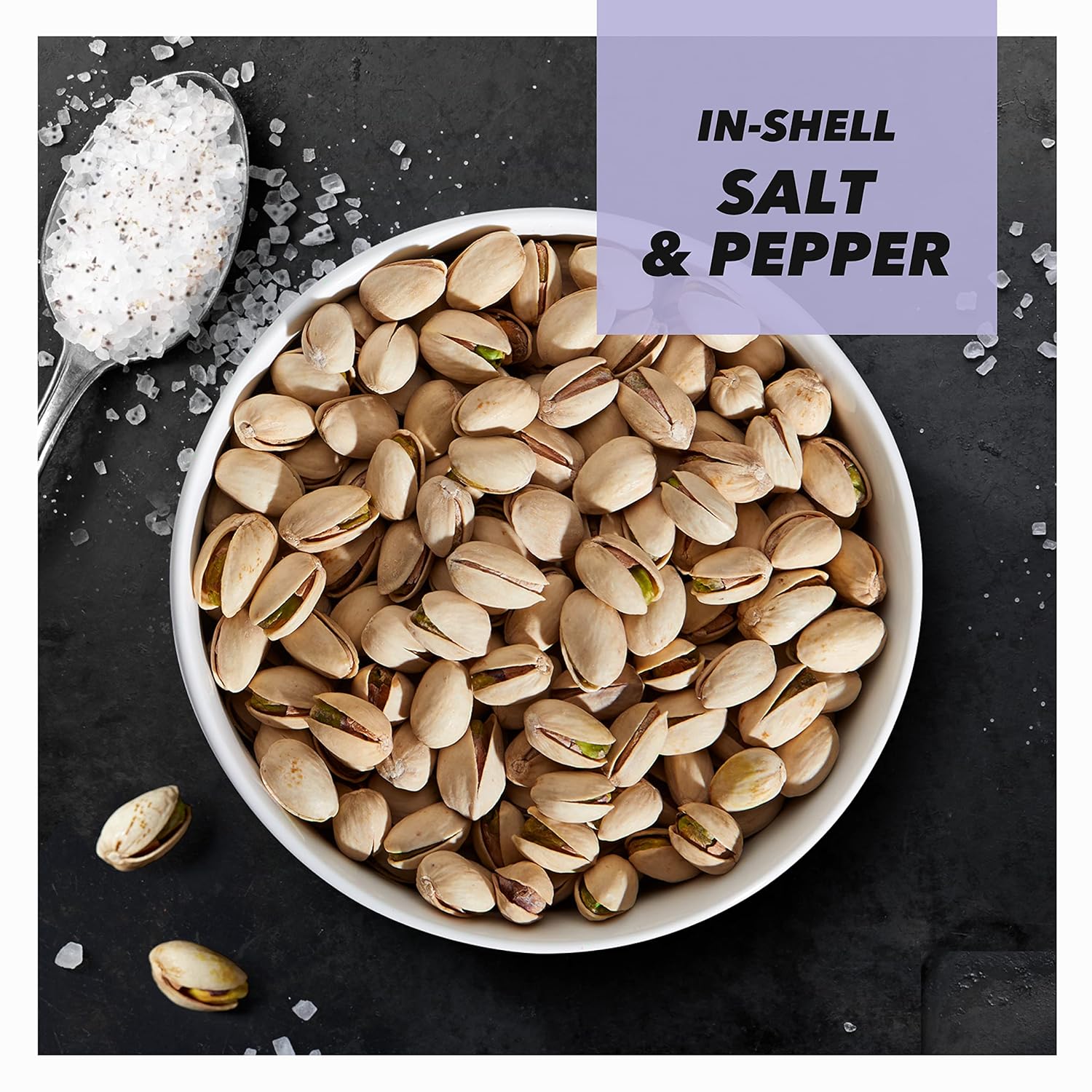 Salt & Pepper Pistachios In-Shell, 48oz (Pack of 2) E21841