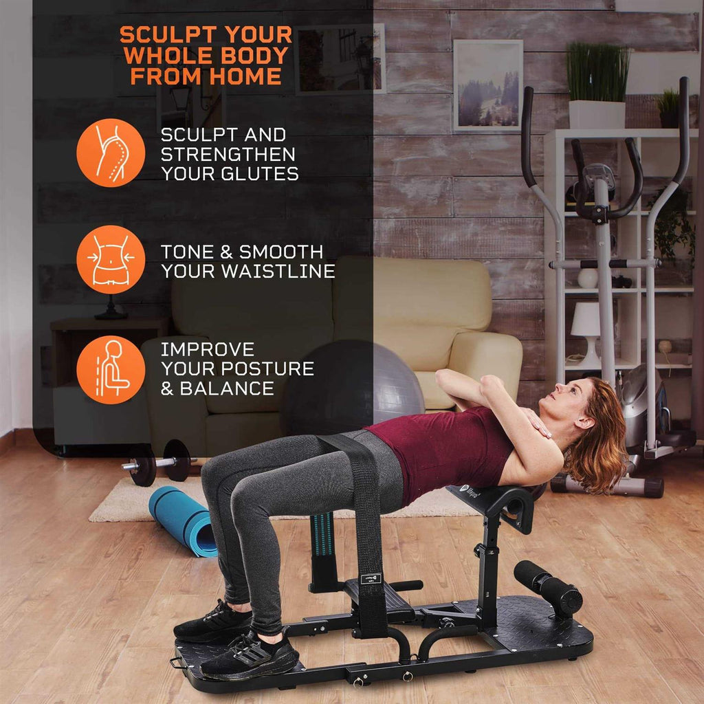 Hip Thrust Machine with Resistance Bands for Home Gym N6509