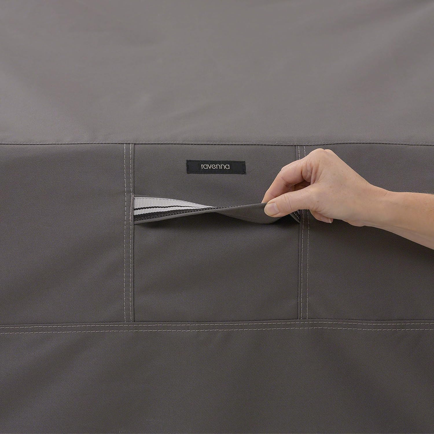 Water-Resistant 58 Inch BBQ Grill Cover, Dark Taupe, 2-Pack R716480