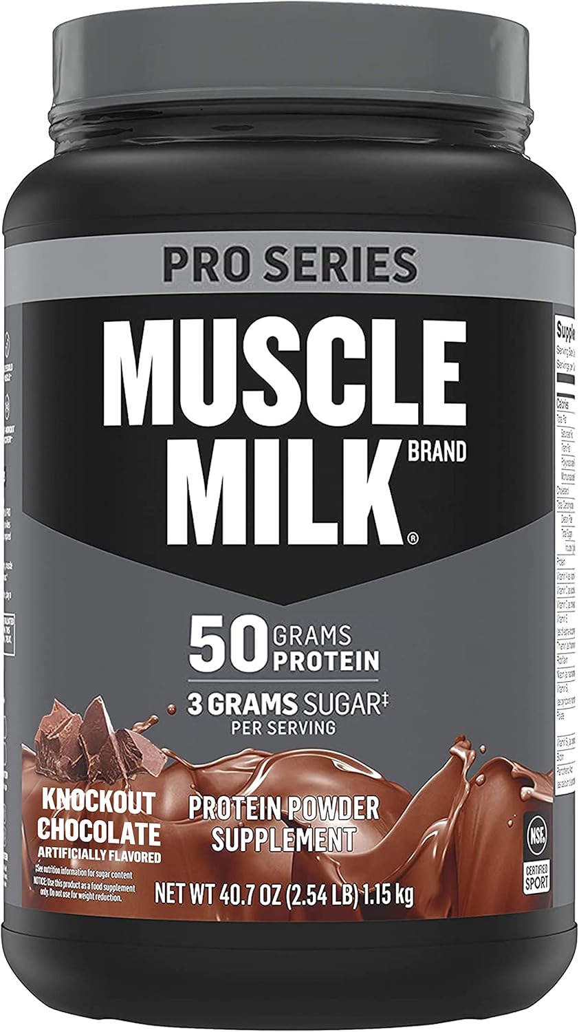 Protein Powder, Knockout Chocolate, 50g Protein, 5 Pound F8516