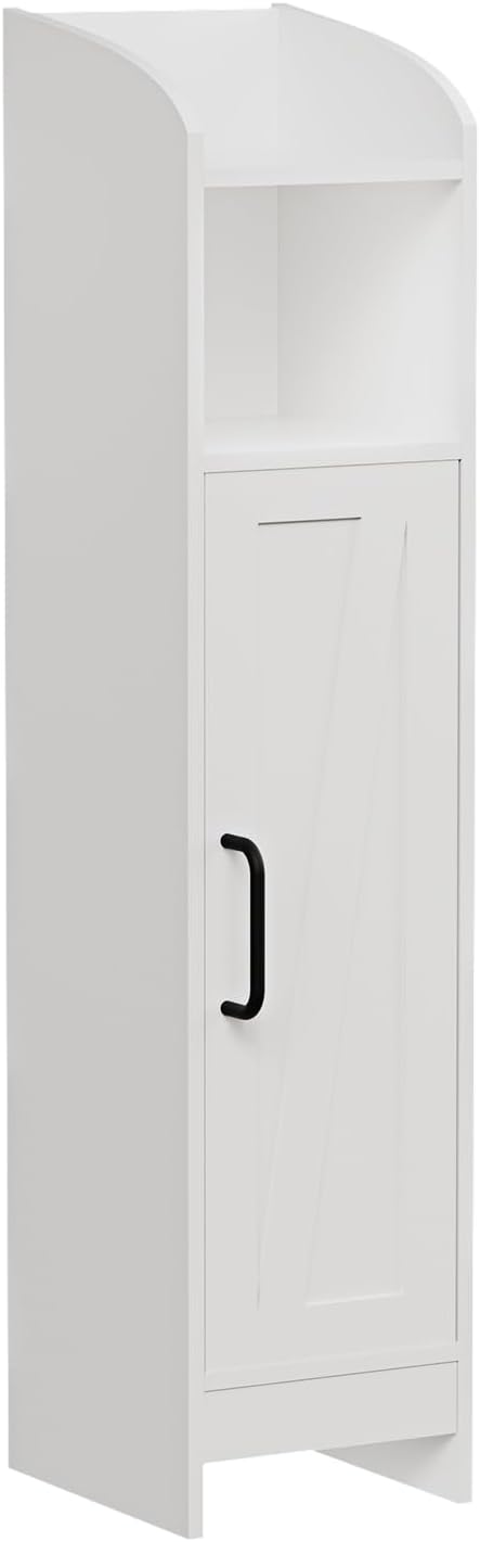Bathroom Storage Cabinet with Door and Adjustable Shelves L8916