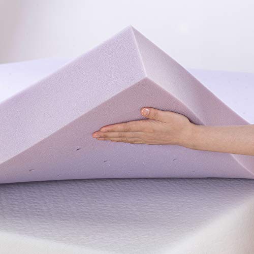 Ventilated Memory Foam Mattress Topper with Lavender Infusion, Full T358073