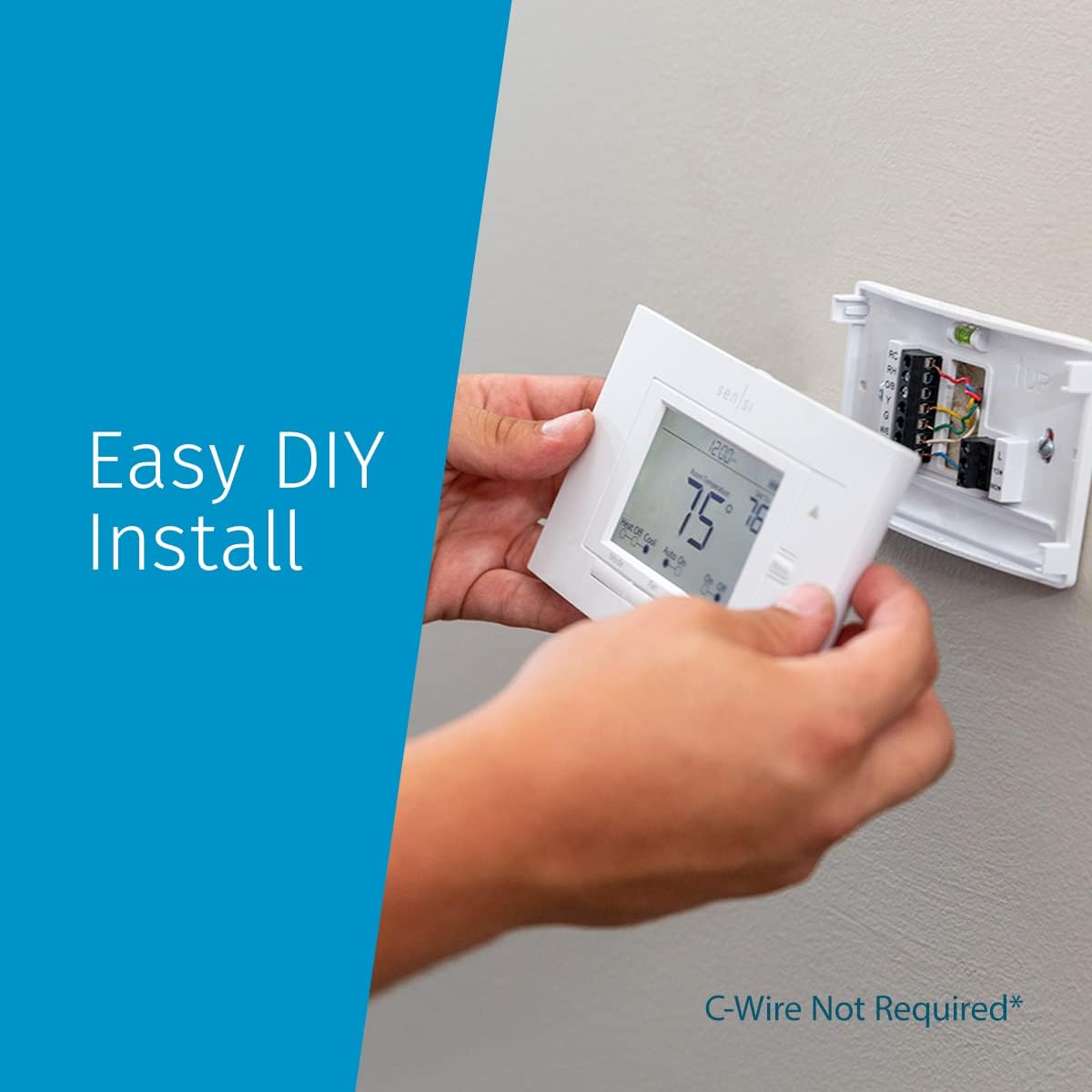 Smart Wi-Fi Thermostat for Smart Home, DIY, Works with Alexa, Energy Star Certified, 2-Pack Z813