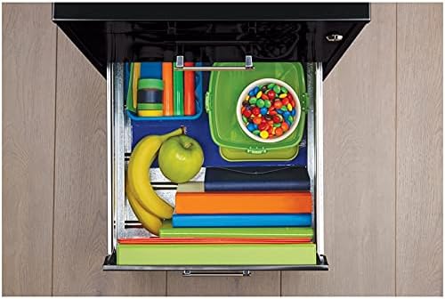 Metal Organizer Pencil Drawer Vertical File Cabinet, 18", Black V320