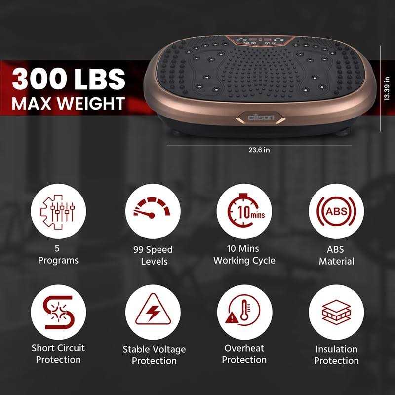 Vibration Plate Exercise Machine Body Vibration Platform R25180
