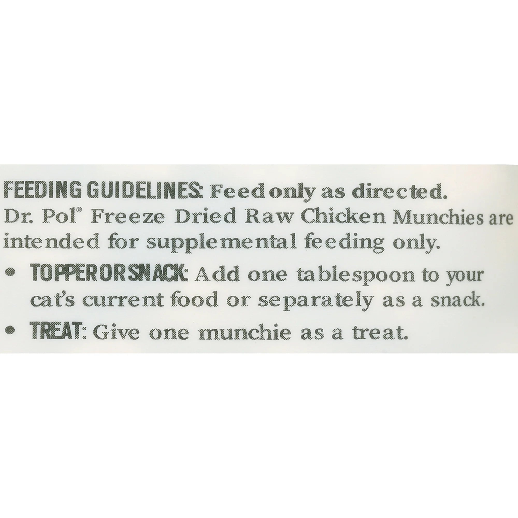 Freeze Dried Chicken Cat Treat and Meal Topper G7419
