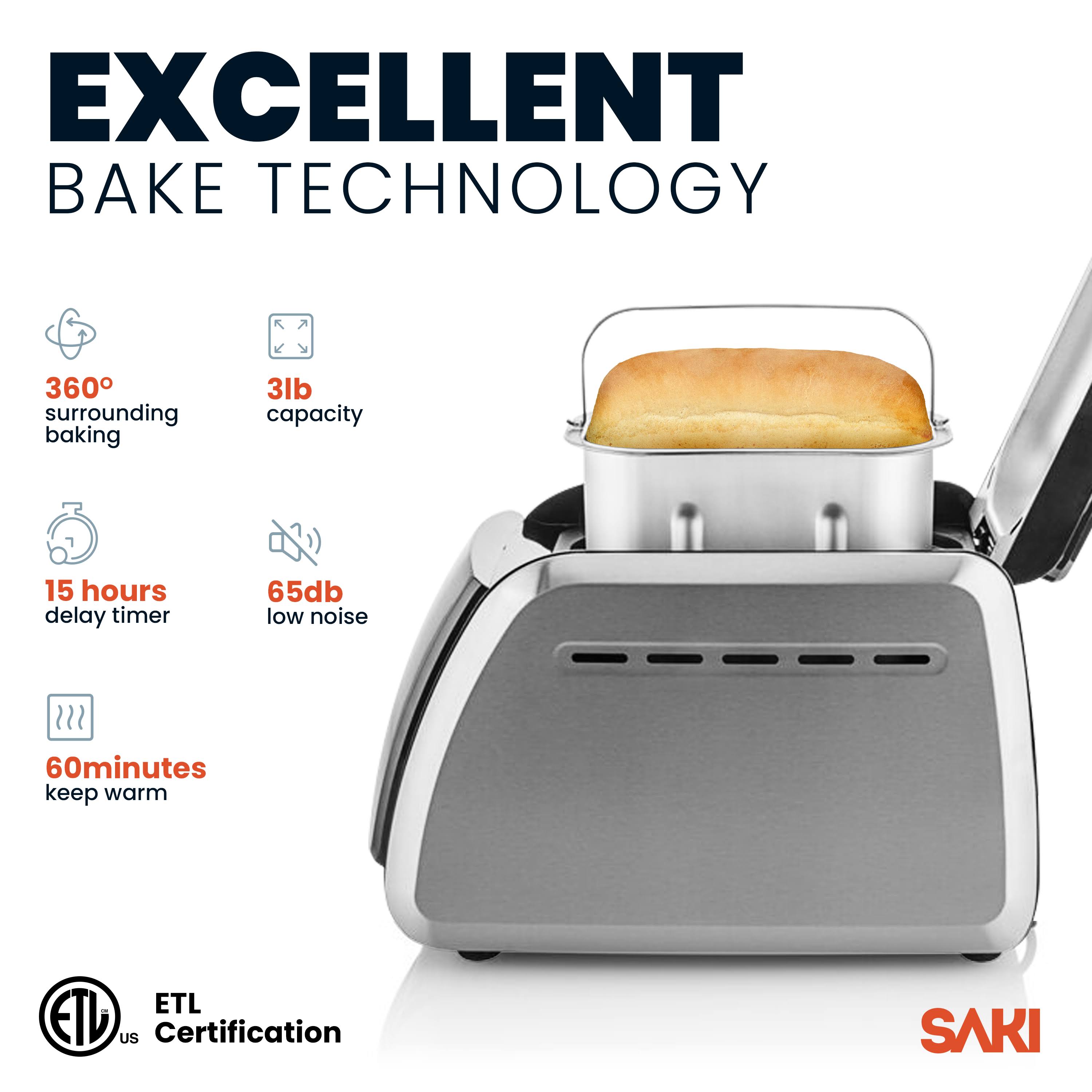 Programmable XL Bread Maker with Nonstick Pan R568957