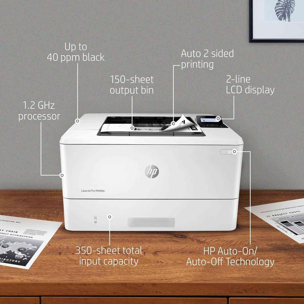 Monochrome Laser Printer, Wired Ethernet, Auto Duplex O176895