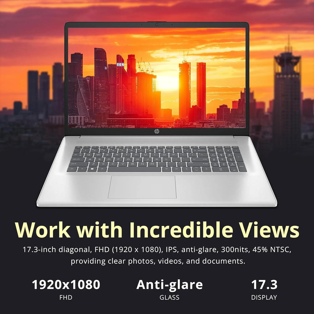 17.3" FHD Laptop with AMD Ryzen 5, 32GB RAM, 1TB SSD J3026