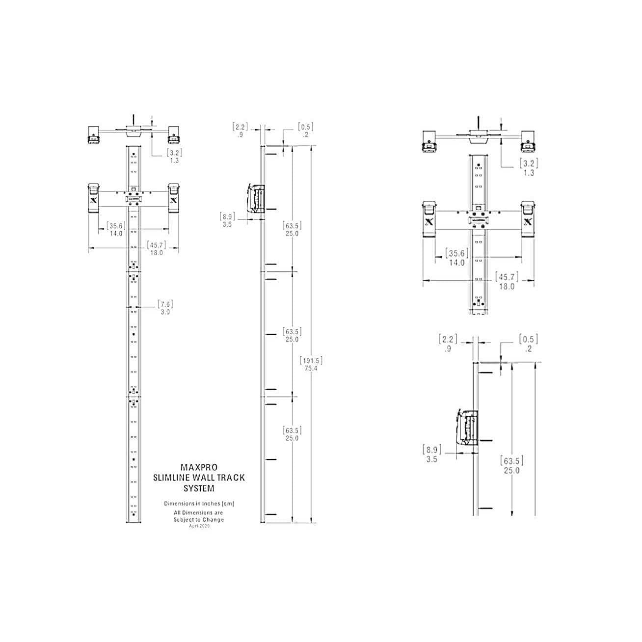Slimline Wall Track Home Gym with One-Button Operation M99415