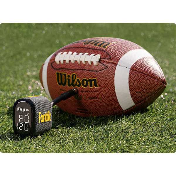Electric Ball Pump for Sports Balls, Portable with Pressure Gauge and LED Display T488476