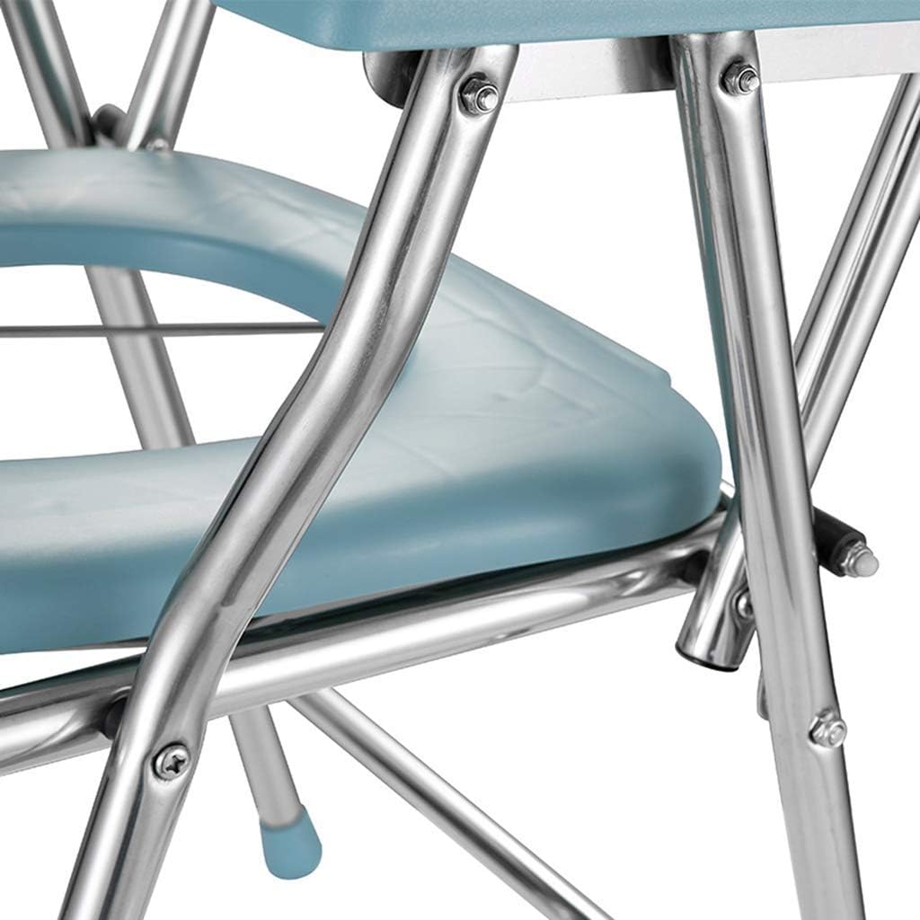 Commode Chair Bathroom Safety Frame Toilet Seat Shower Chair Folding Bedside Potty Chair for Elderly Seniors Disabled W1178