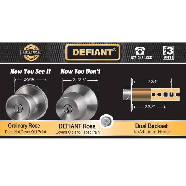 Aged Bronze Entry Door Knob (3-Pack) M990880