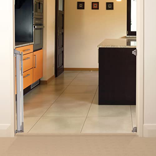 Retractable Mesh Baby Gate for Doorways and Stairs, 33" Tall, 55" Wide, White O994251