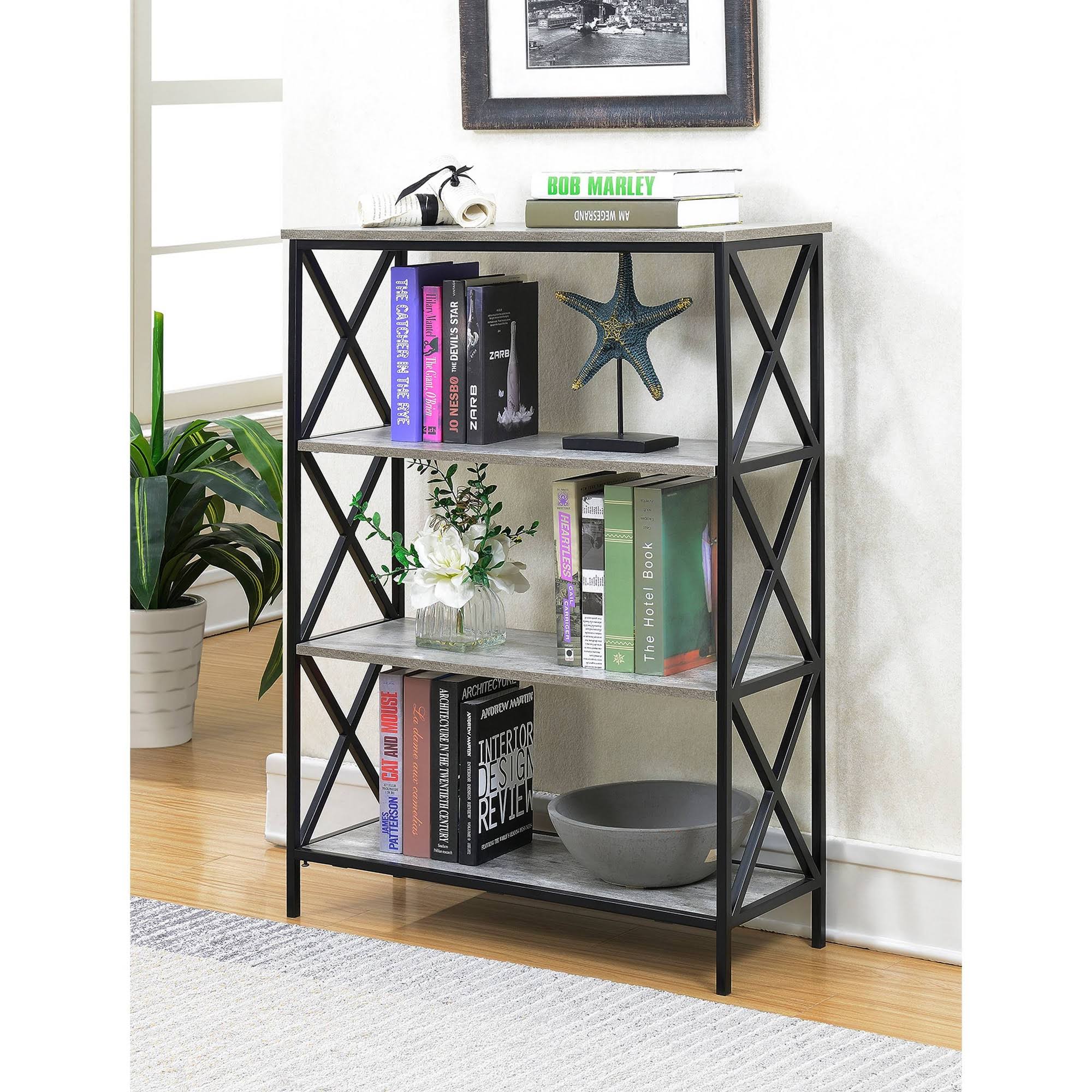 4 Tier Bookcase Faux Birch P731