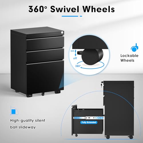 2 Drawer Vertical File Cabinet with Lock for Home Office T51360