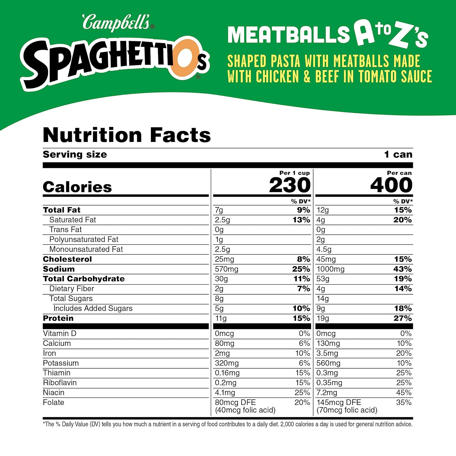 Canned Pasta with Meatballs, 15.6 oz Can, Pack of 12 Z4139
