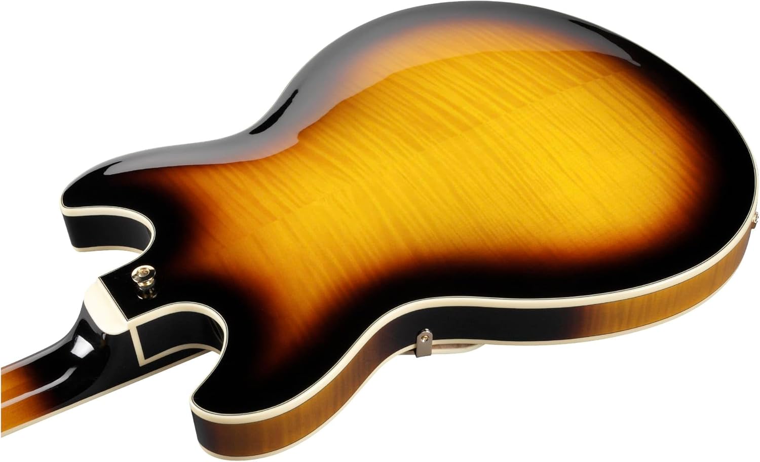 Semi-Hollow Electric Guitar Antique Yellow Sunburst E628