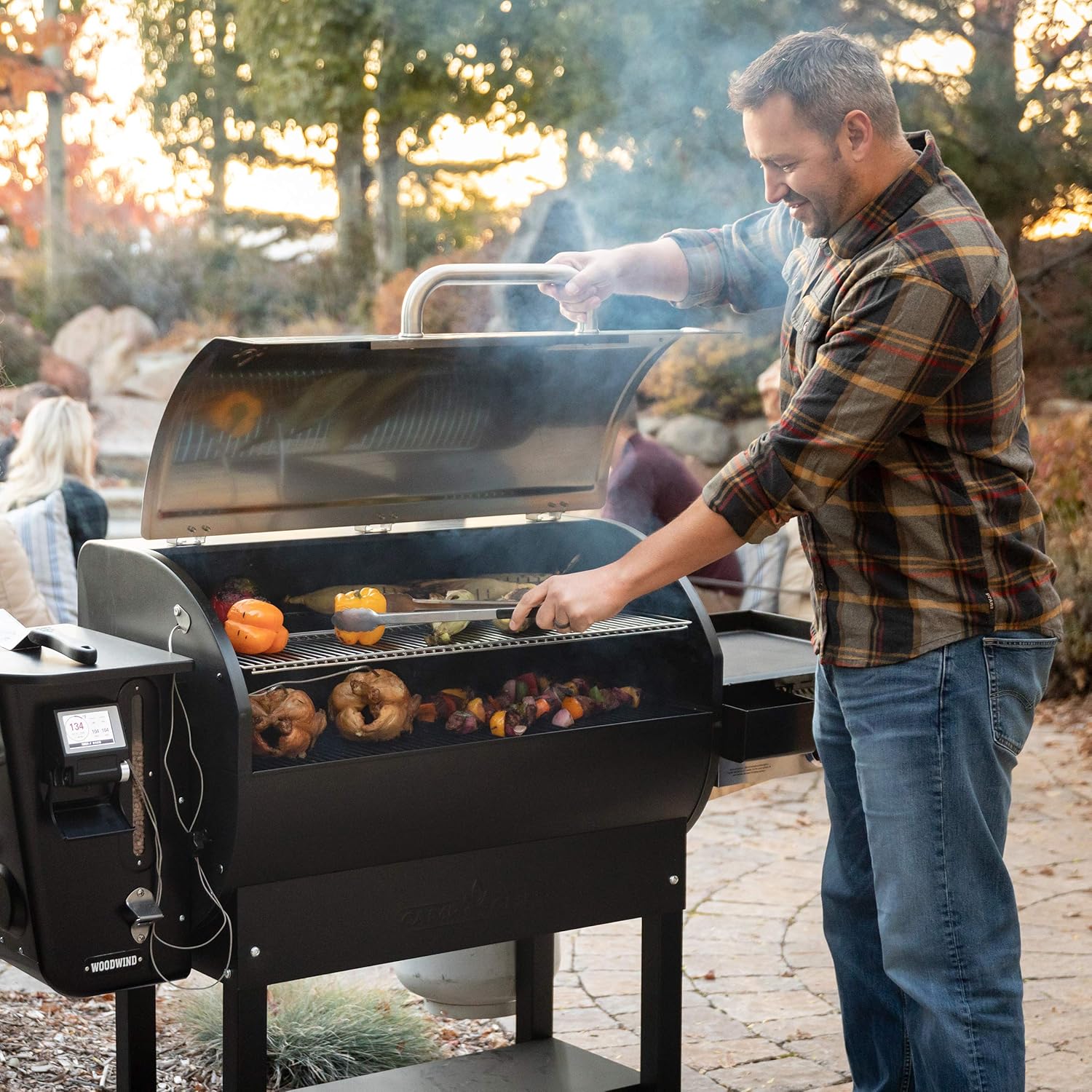 36 in. WiFi Woodwind Pellet Grill & Smoker with Sidekick R4562