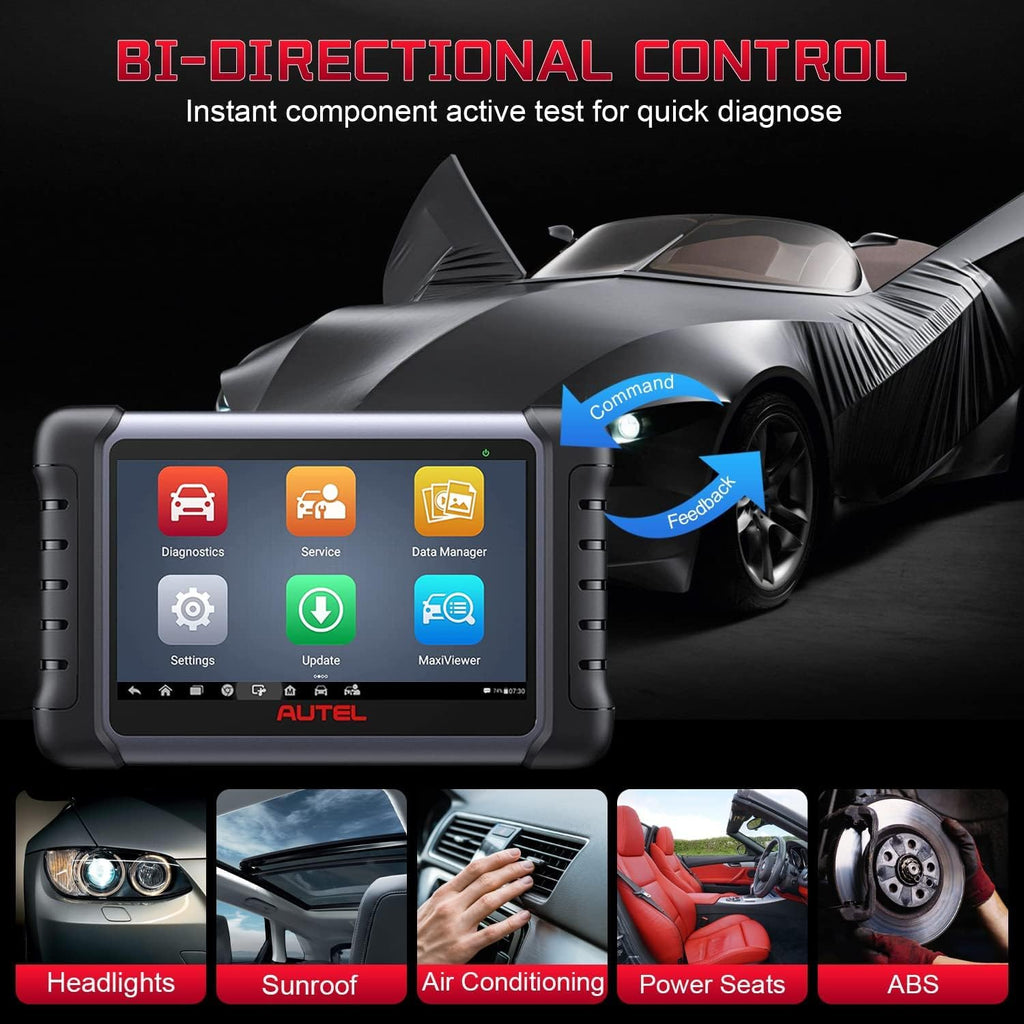 Bidirectional OBD2 Scanner with Active Testing, 28+ Service Functions F118