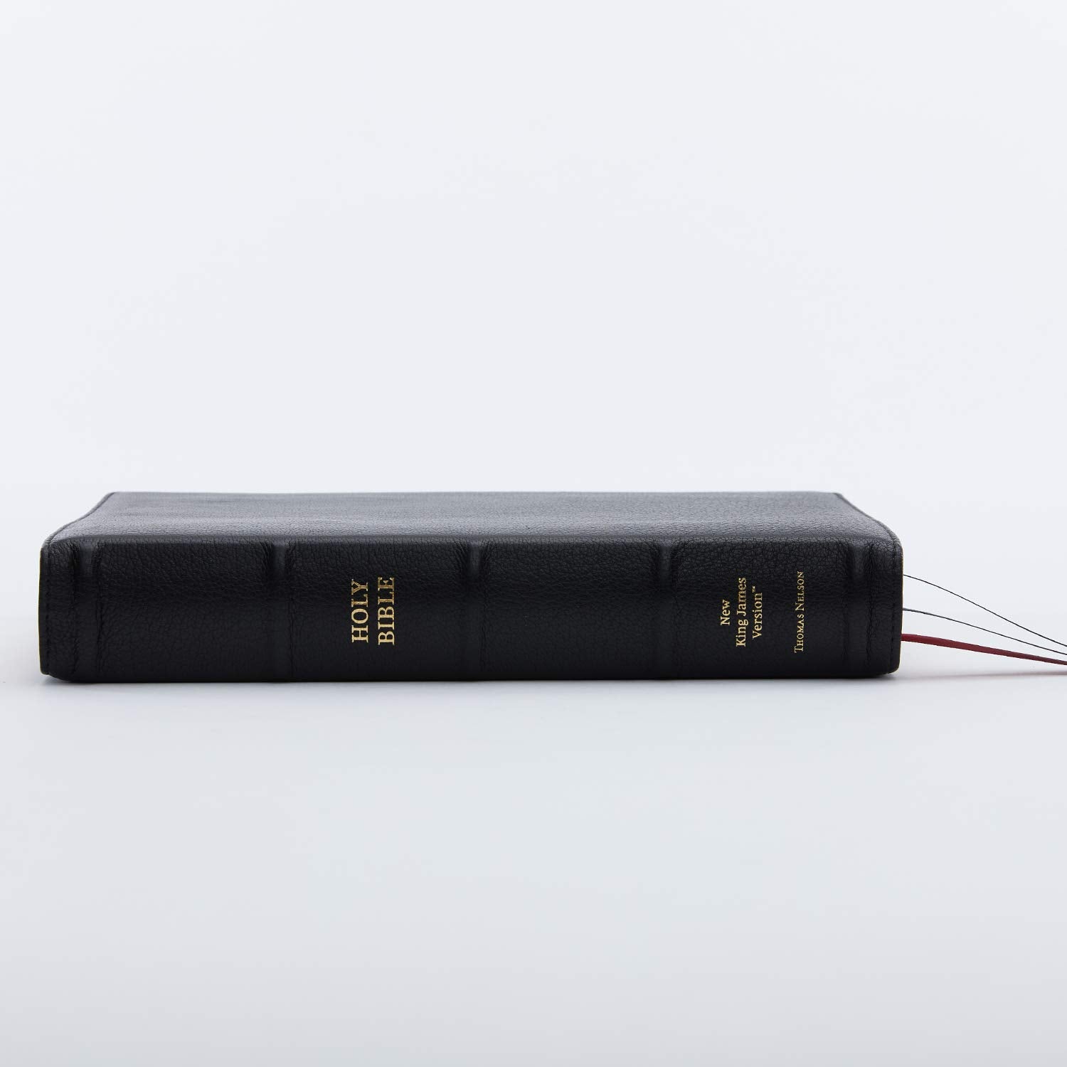 Reference Bible, Center-Column, Premium Goatskin Leather, Black, Red Letter Q11760