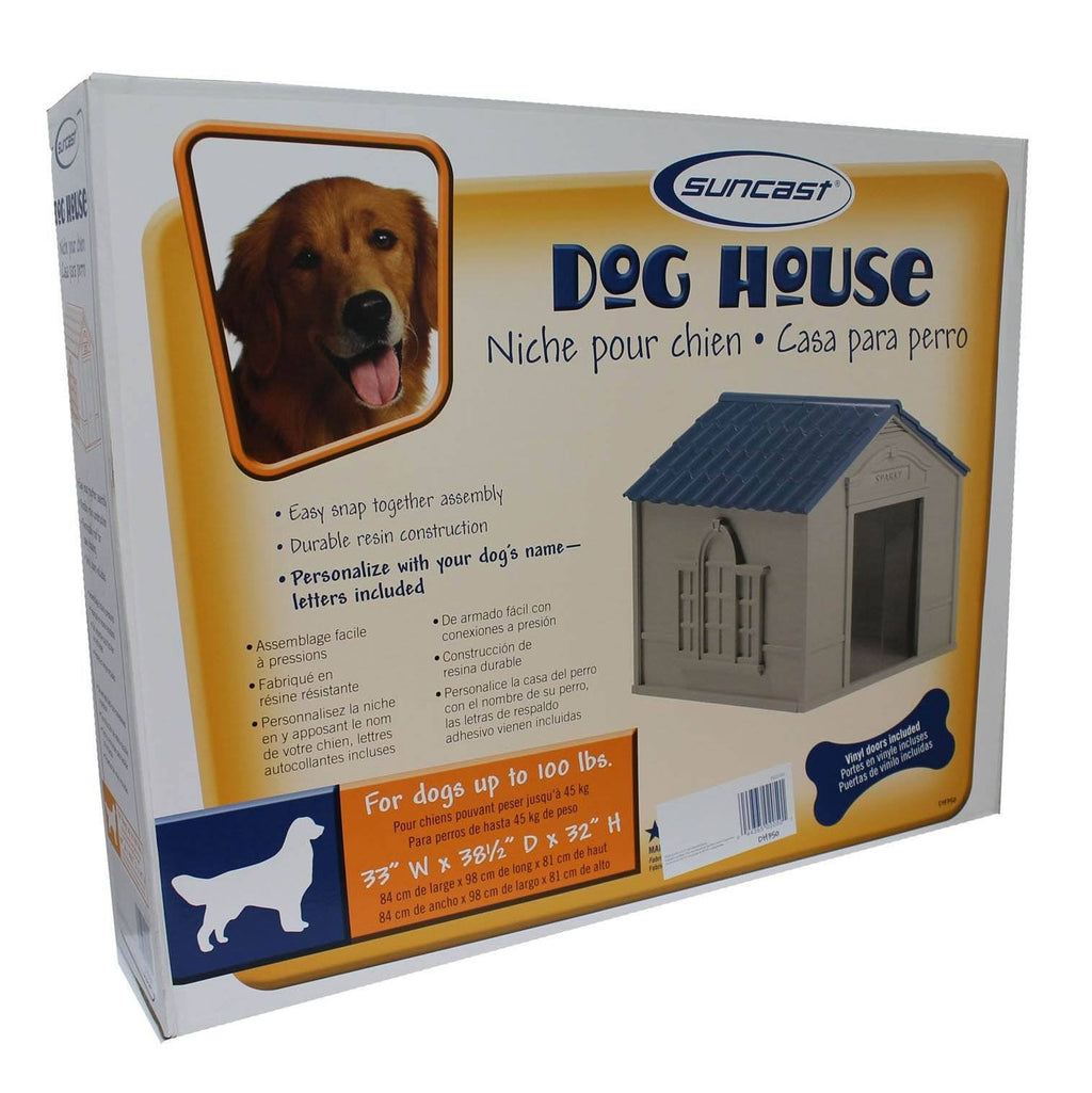 Large Weatherproof Resin Dog House (2 Pack) L4176