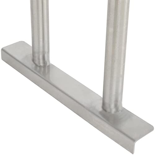 Stainless Steel Work Table with 2 Shelves and Overshelf L397180