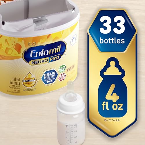 Baby Formula, Milk-Based Infant Nutrition, Non-GMO, 124.2 oz R30053