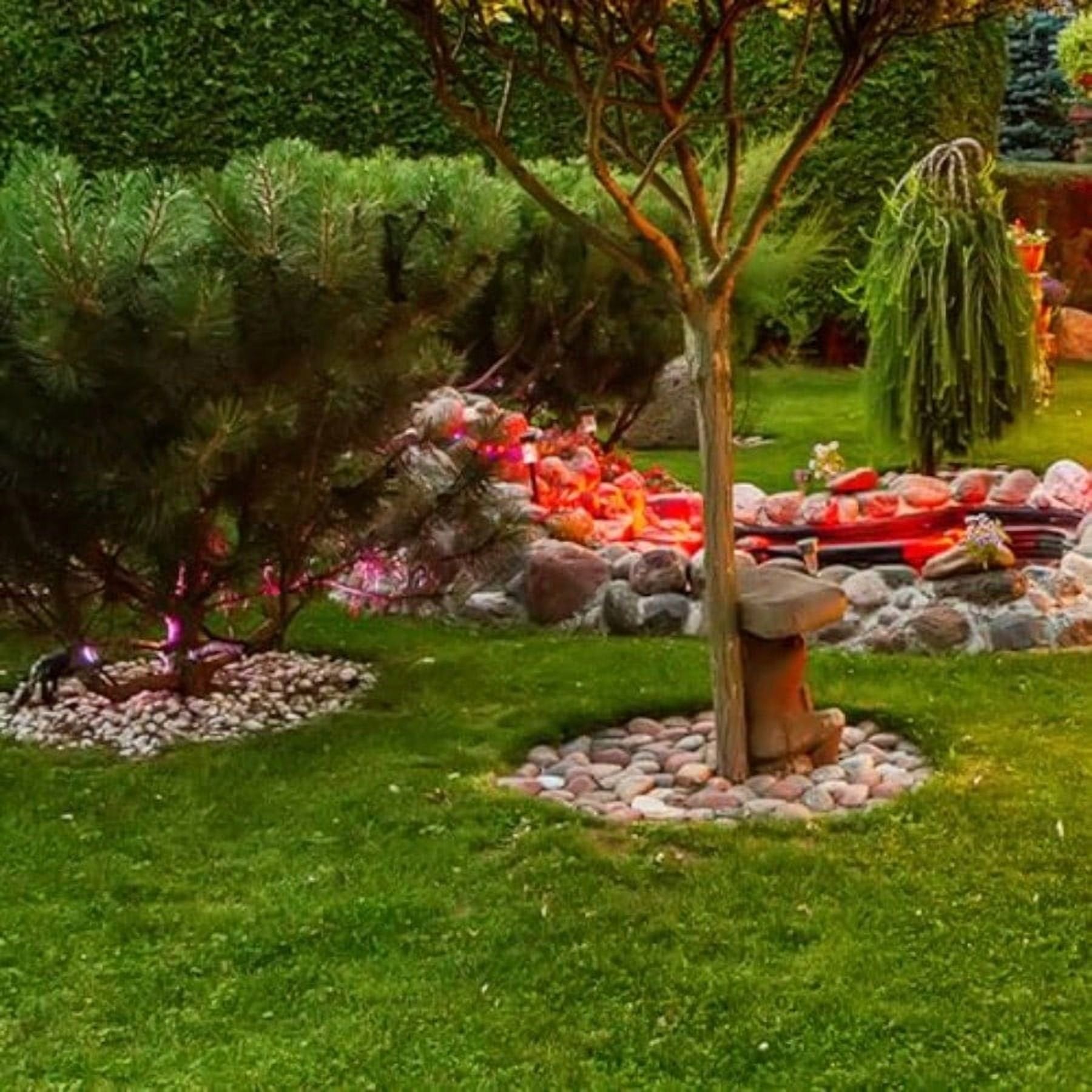 40 lbs River Rocks for Landscaping Decorative Garden Stones N934576