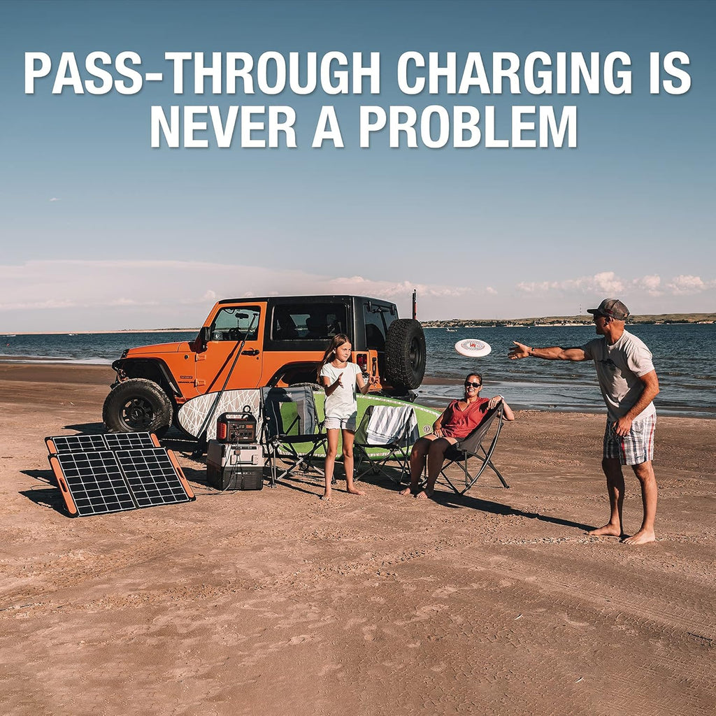 Portable Power Station 1002Wh Solar Generator with 3 AC Outlets for Camping and Emergency G5330