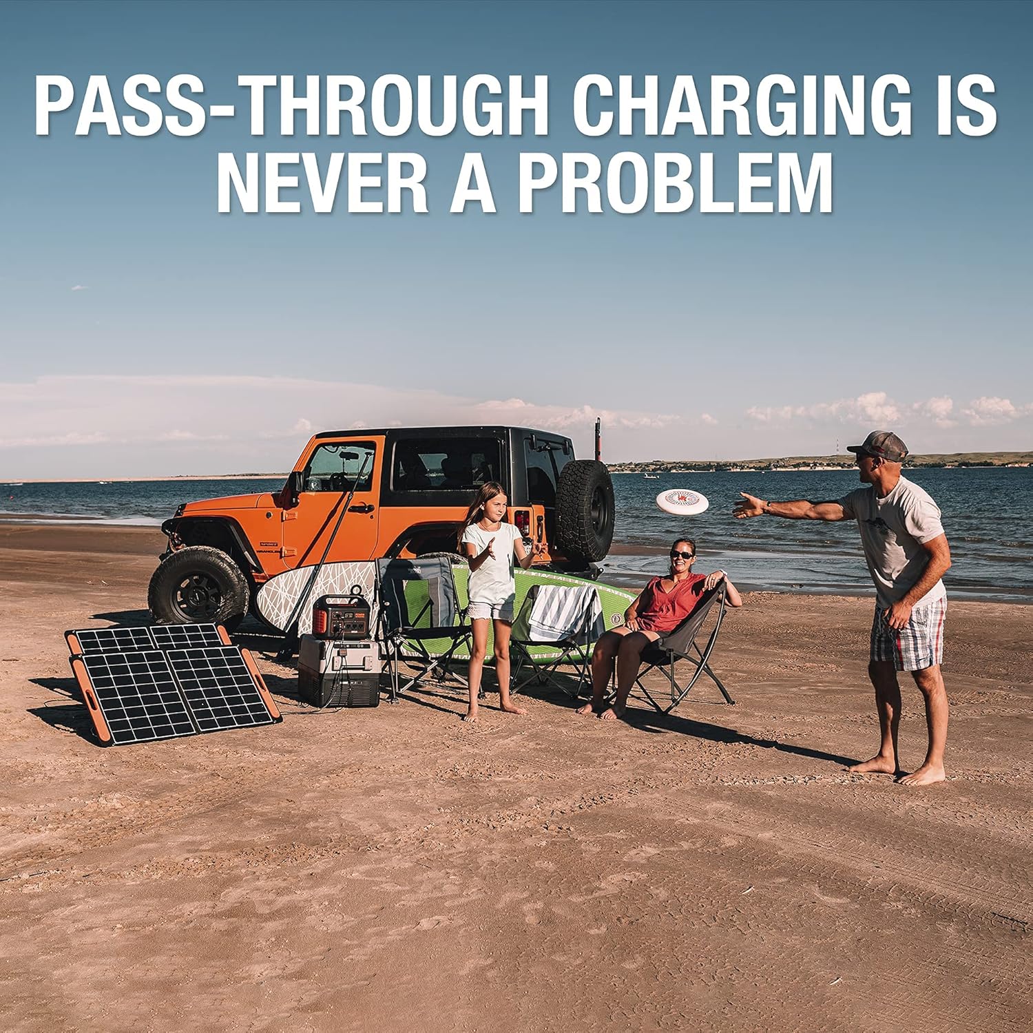 Portable Power Station 1002Wh Solar Generator with 3 AC Outlets for Camping and Emergency G5330