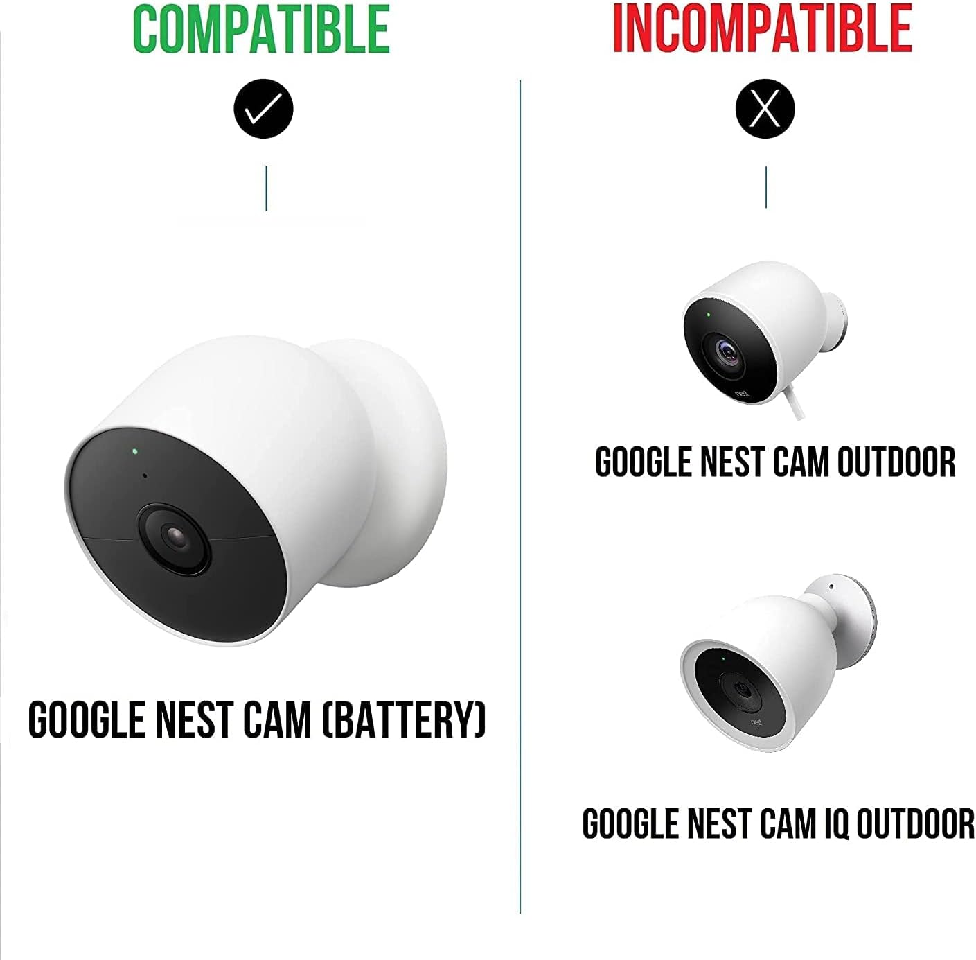 Wall Mount for Nest Cam (Battery) H915