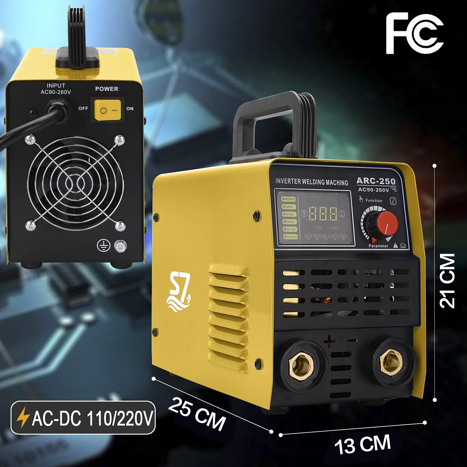 250A ARC Inverter Welder Machine with IGBT Digital Display C49724