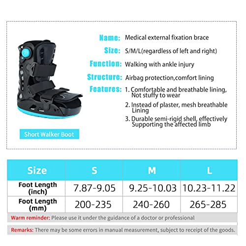 Inflatable Walker Boot for Sprained Ankle, Medium M147