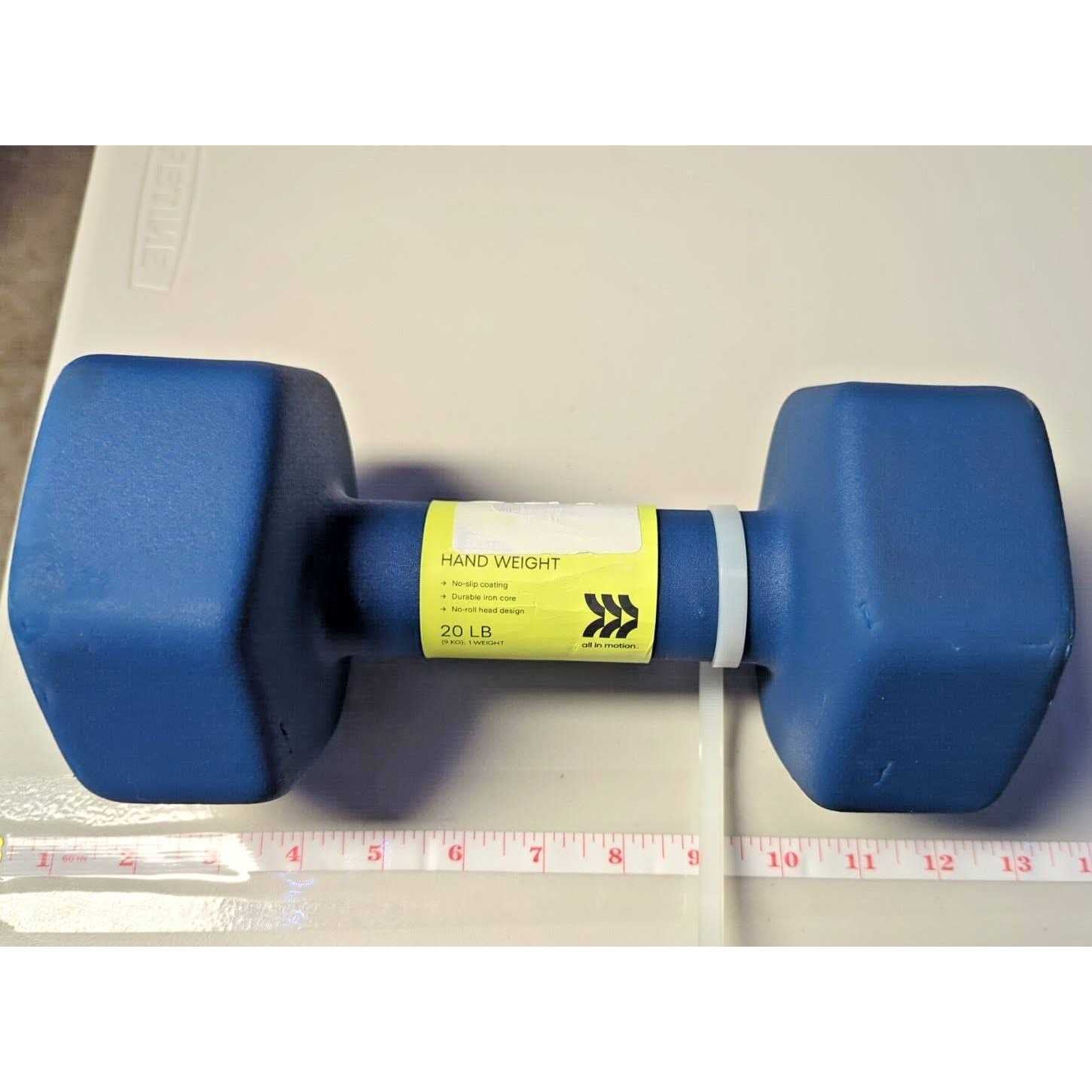 Neoprene Dumbbell 20lbs Blue U8843