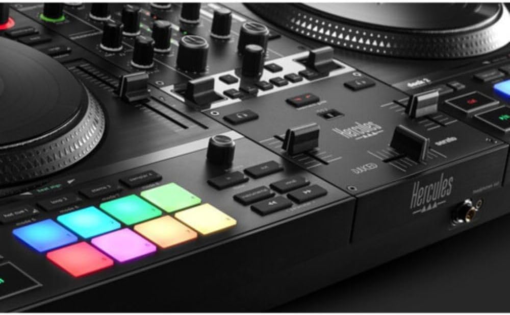 2 Deck Motorized DJ Controller with STEMS Control and Headphones V17613