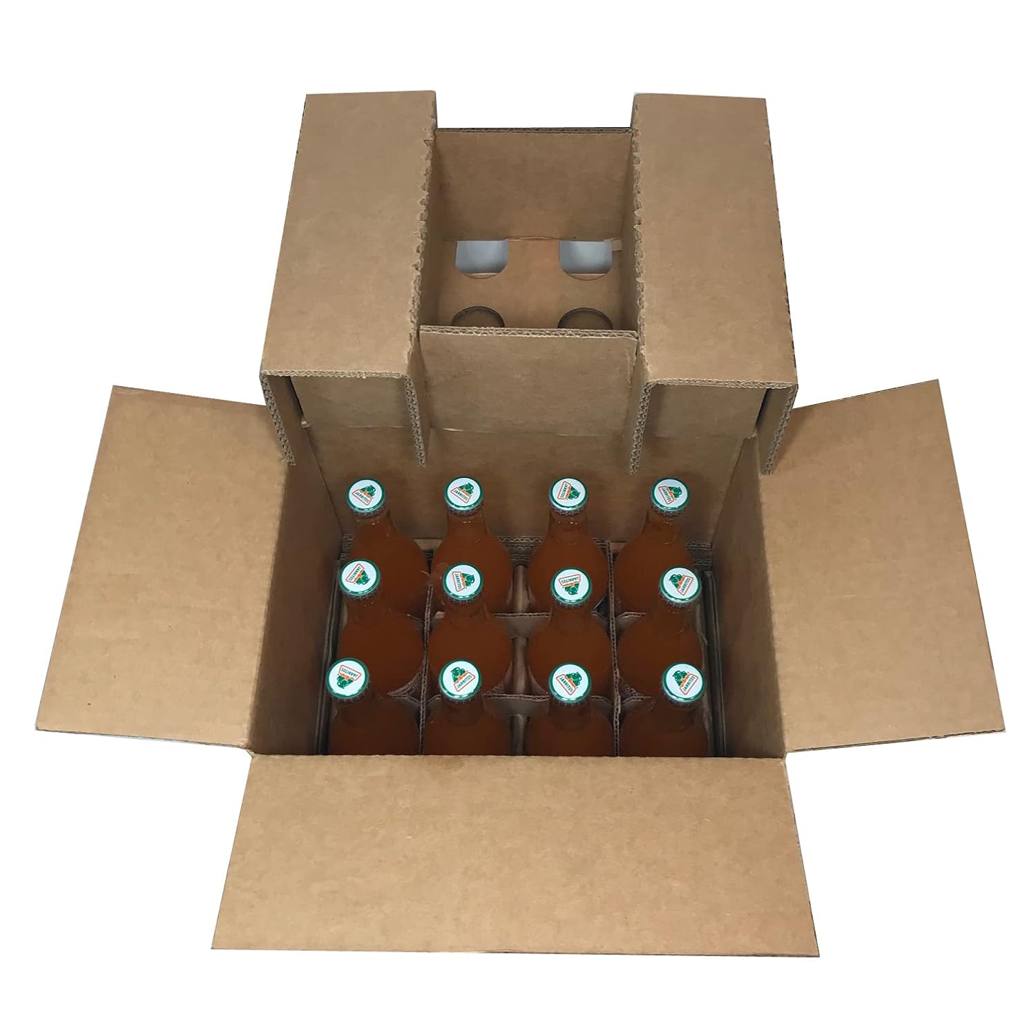Mandarin Flavored Soda with Real Sugar, 12-Pack Glass Bottles L5103