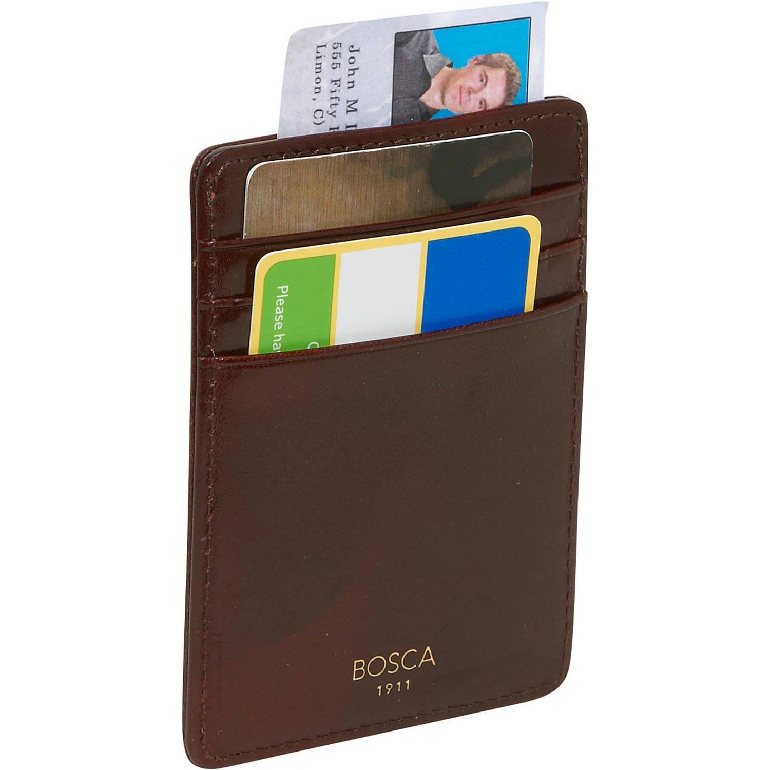 Deluxe Front Pocket Wallet Old Leather - Cognac X727
