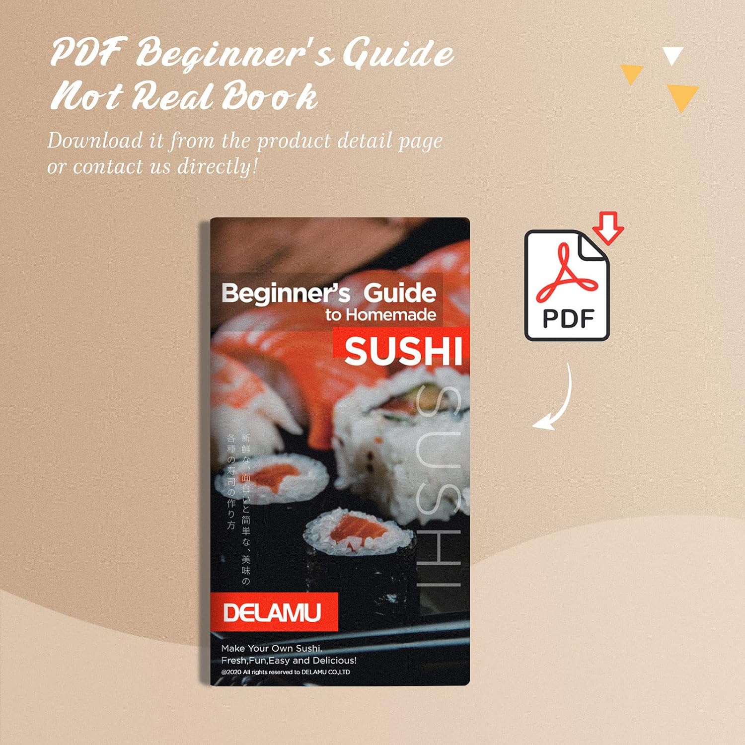 Sushi Making Kit with Bamboo Rolling Mats and Chopsticks K6251
