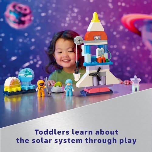 3 in 1 Space Shuttle Adventure Rocket Ship Building Set, Educational Space Discovery Toy for 3-Year-Olds and Up H92470