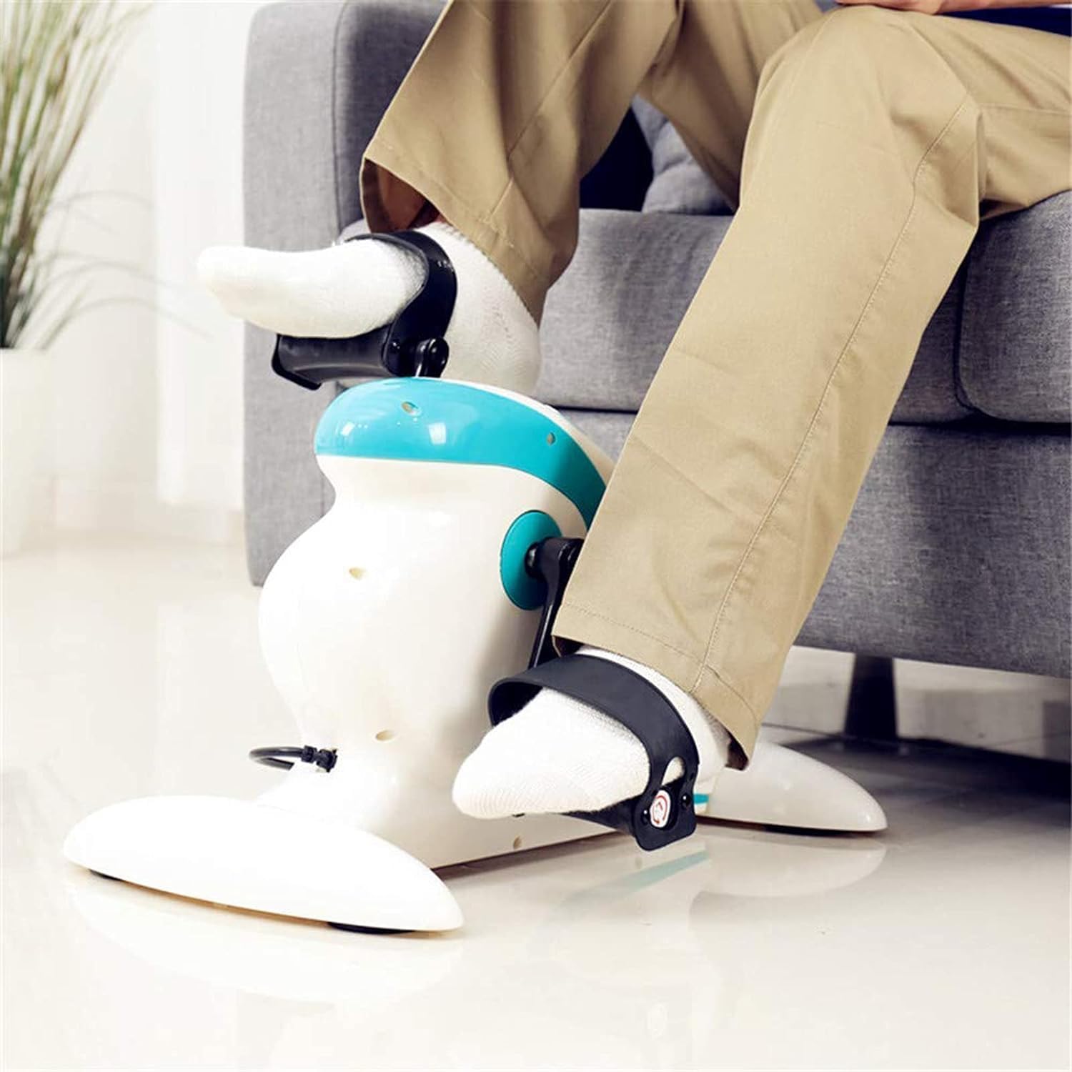 Pedal Exerciser with LCD Display, Portable Arm Leg Exercise Bike A801278